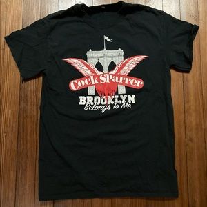 Cocksparrer Band Tee. Size small. Small hole on collar seam.